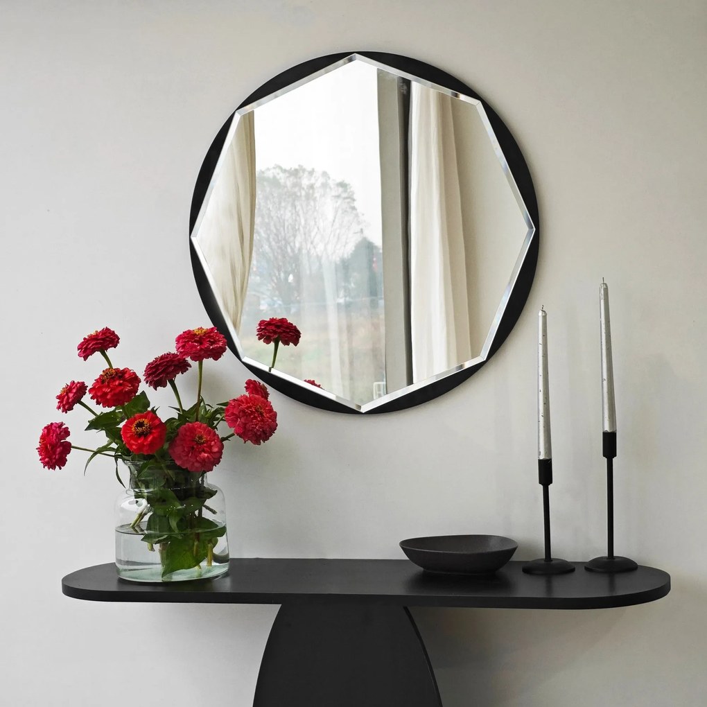 Espelho Stella – Preto – 60 cm x 60 cm