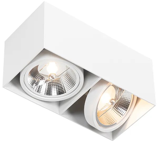 Projetores de design com AR111 retangular 2 luzes - Box Design