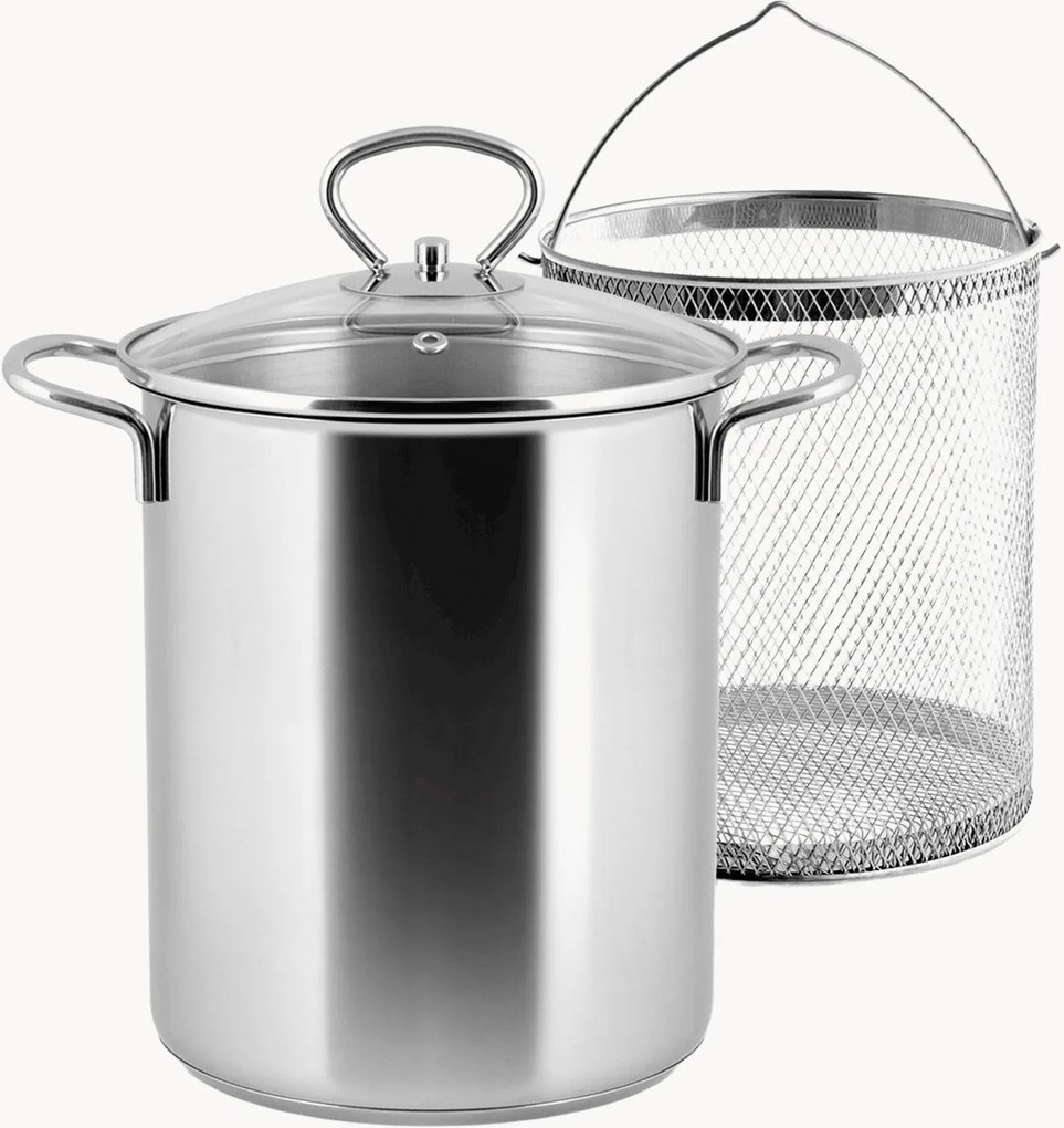Panela para espargos com cesto e tampa Ada