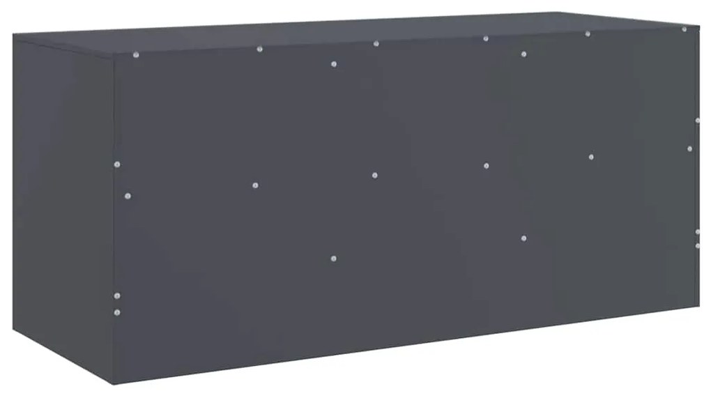 Móvel de TV 99x39x44 cm aço antracite