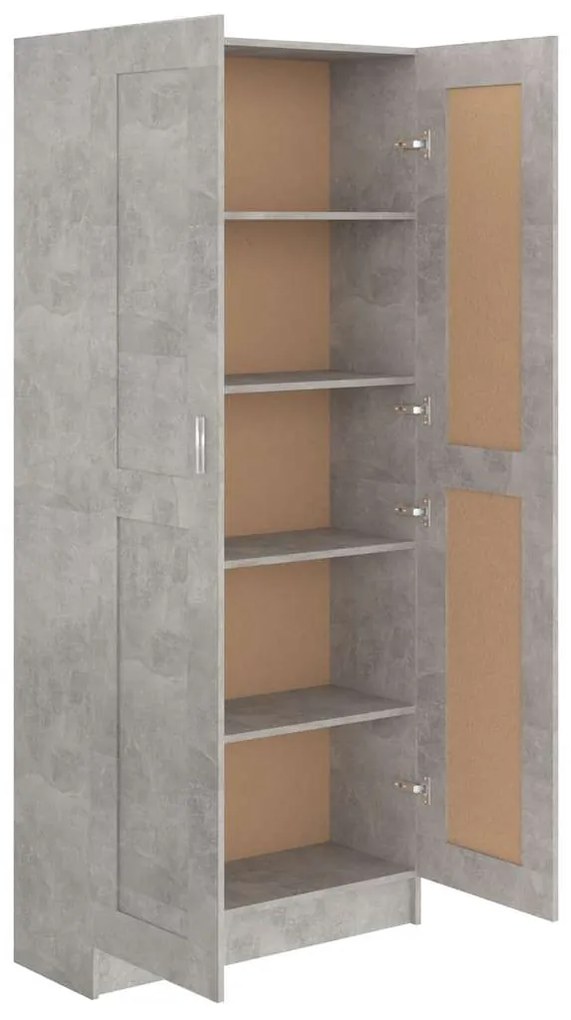 Estante 82,5x30,5x185,5 cm derivados de madeira cinza cimento