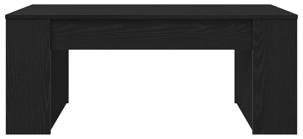 Mesa de Centro Carvalho Preto 102x55x42 cm Madeira Engenheirada