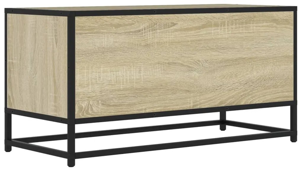 Móvel p/ TV 80x34,5x40 cm deriv. madeira/metal carvalho sonoma
