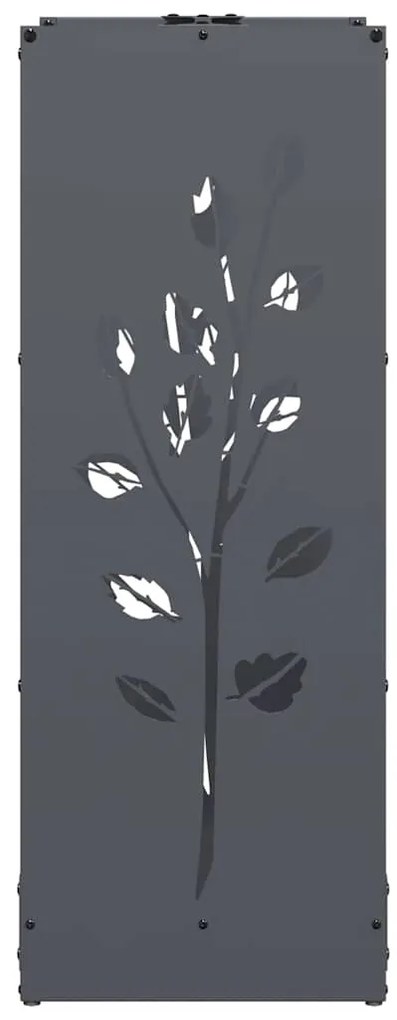 Suporte para lenha 40x30x80 cm aço laminado a frio antracite