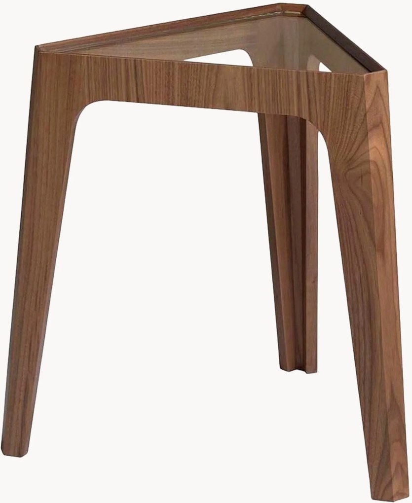 Mesa de apoio com tampo de vidro Jorge