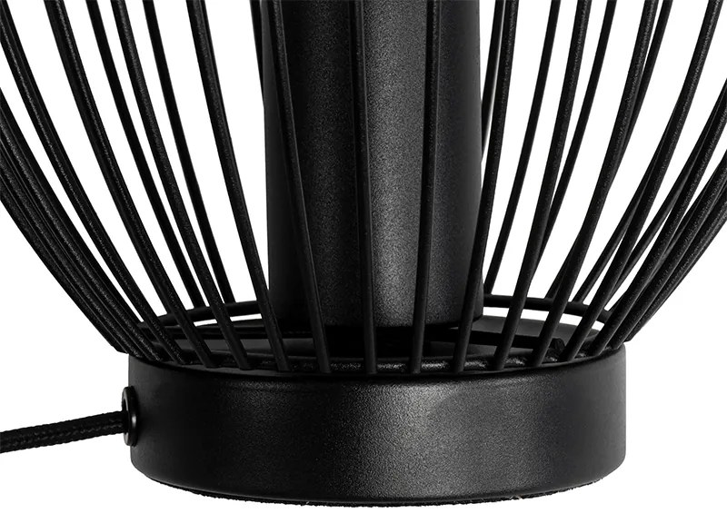 Candeeiro de mesa moderno preto 20 cm - Pua Design,Moderno