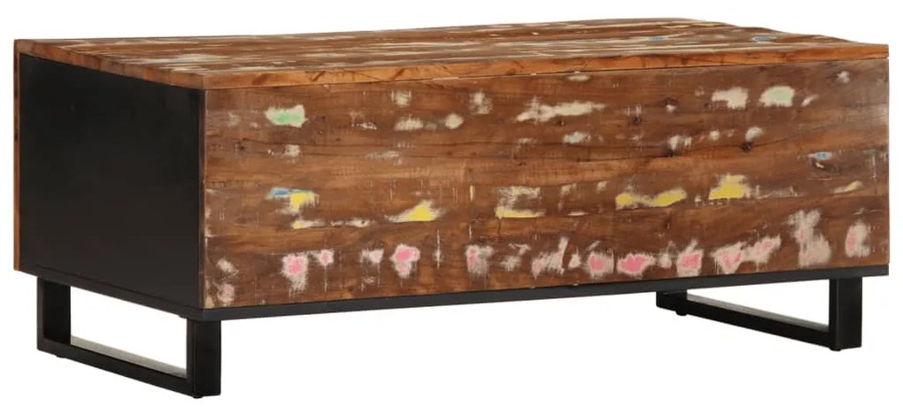 Mesa de centro 100x54x40cm madeira recuperada/derivados madeira