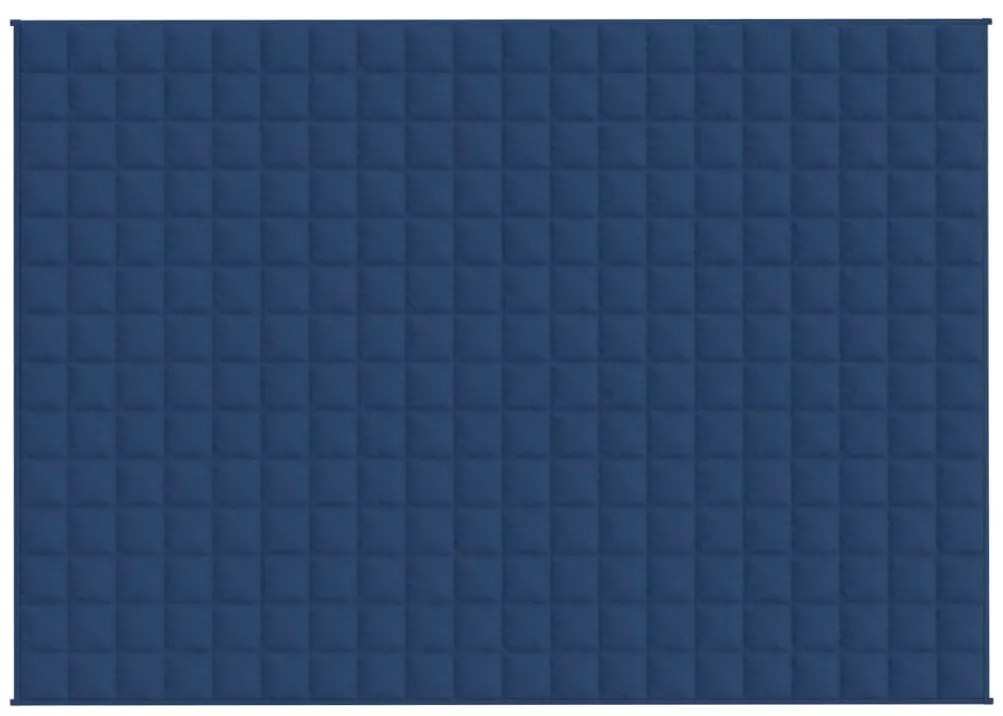Manta pesada 6 kg 140x200 cm tecido azul