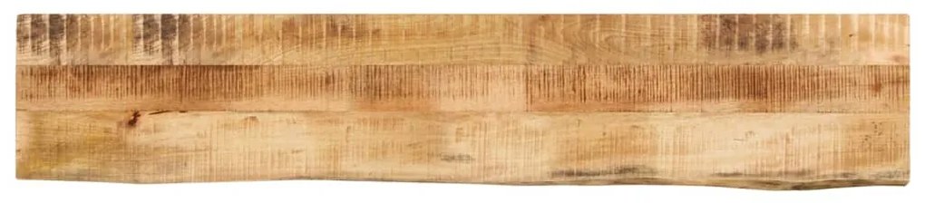 vidaXL Tampo de mesa borda viva 140x30x3,8 cm mangueira áspera maciça
