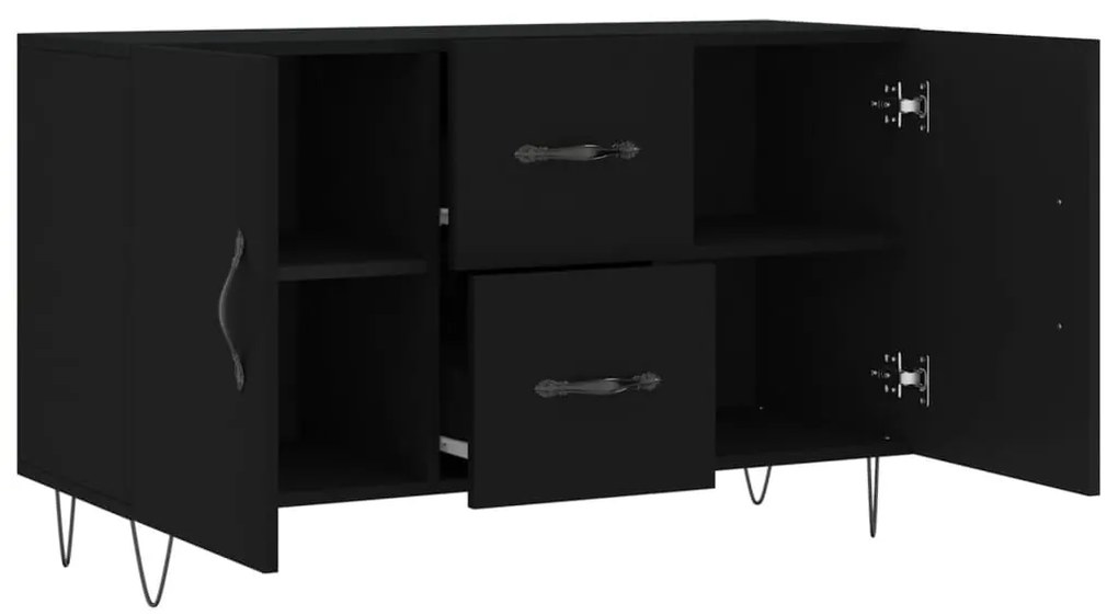 Aparador 100x36x60 cm derivados de madeira preto
