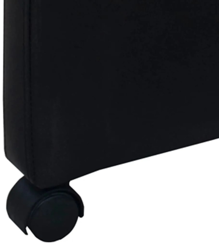 Cadeiras de jantar 6 pcs couro artificial preto