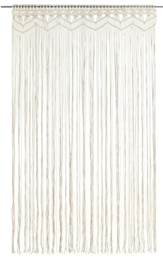 Cortina em macramé 140x240 cm algodão