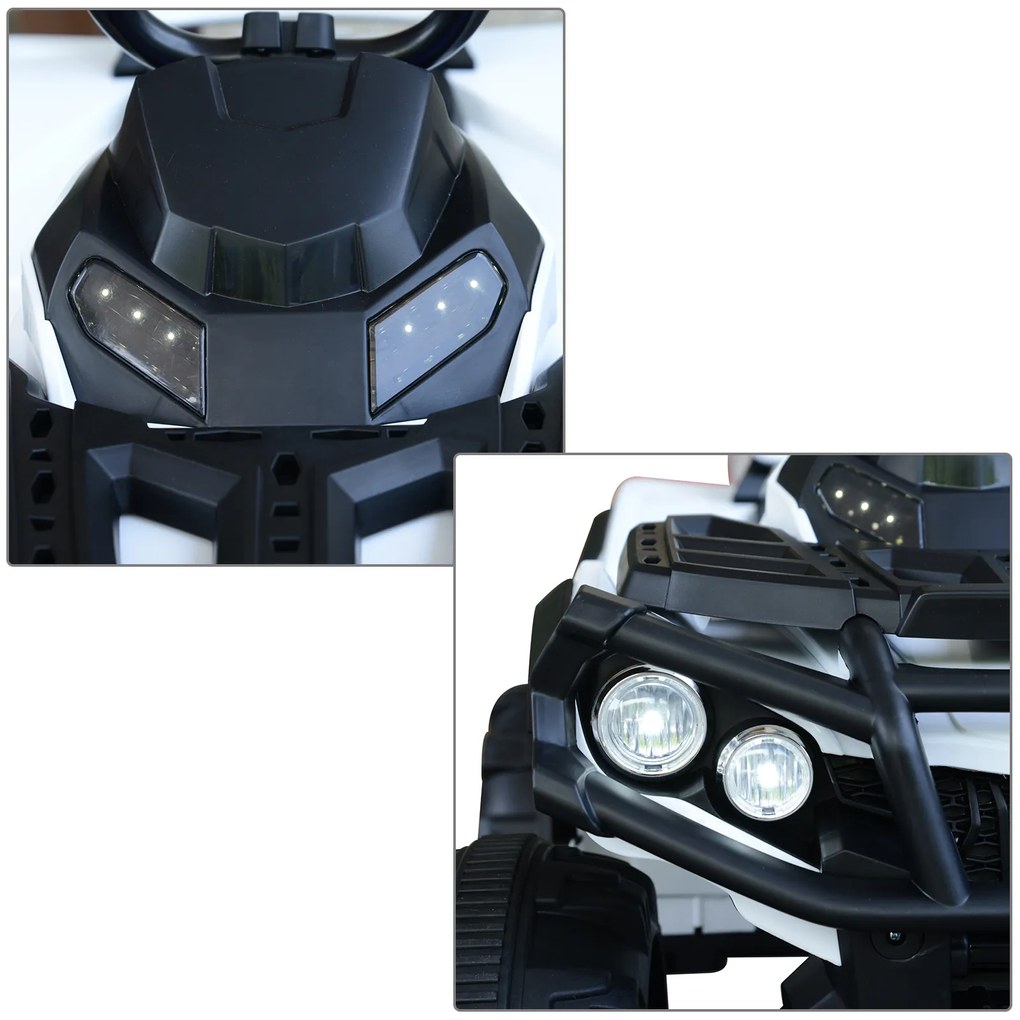 Criança Quad Elétrica Bateria de carro elétrico 12V com luzes de rádio MP3 Soa 103x68x73cm Carga 30kg