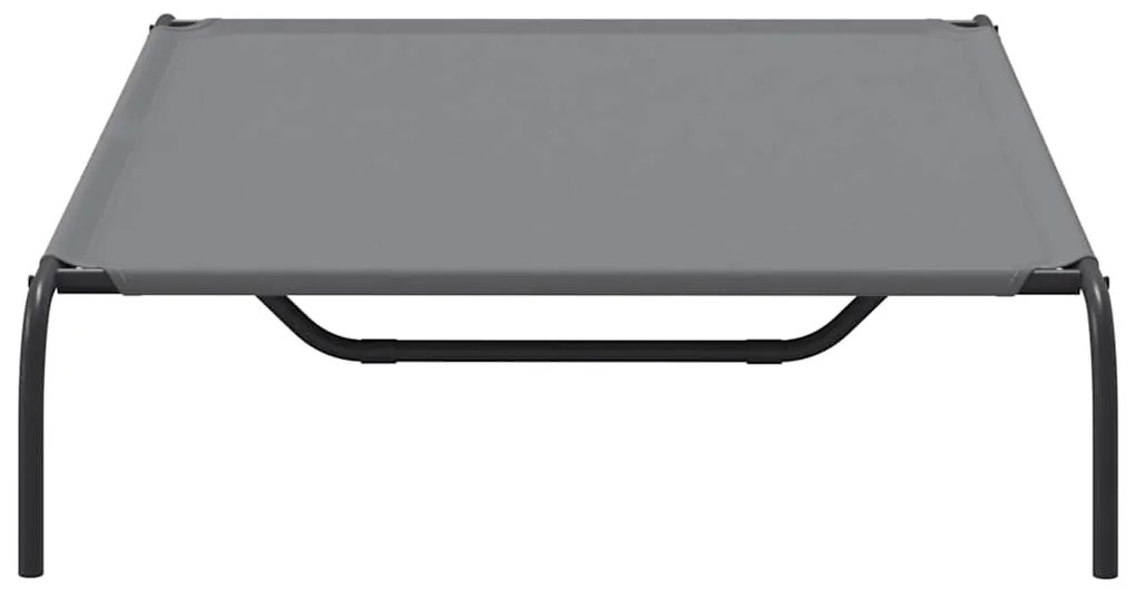 Cama para cães elevada 130x80x20cm tecido oxford e aço cinzento