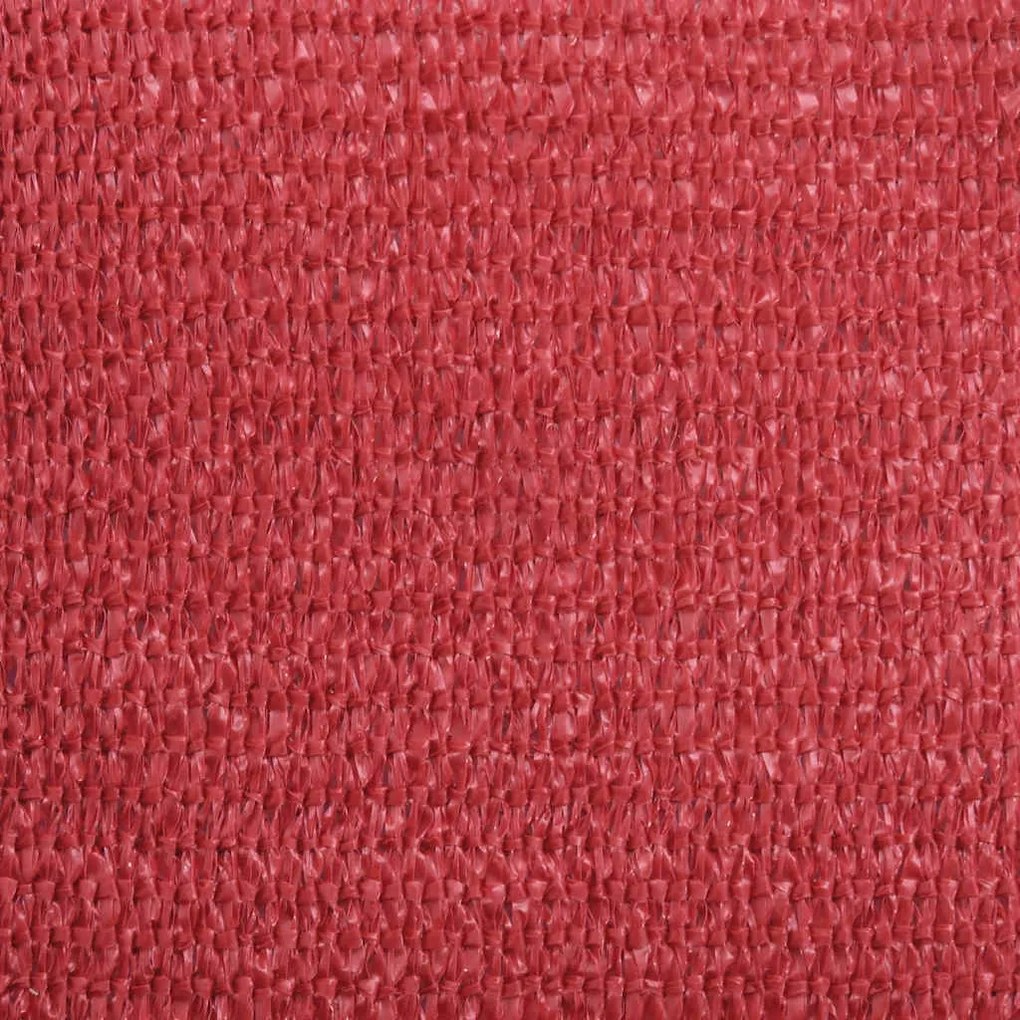 Para-sol estilo vela 160 g/m² 2x3 m PEAD vermelho