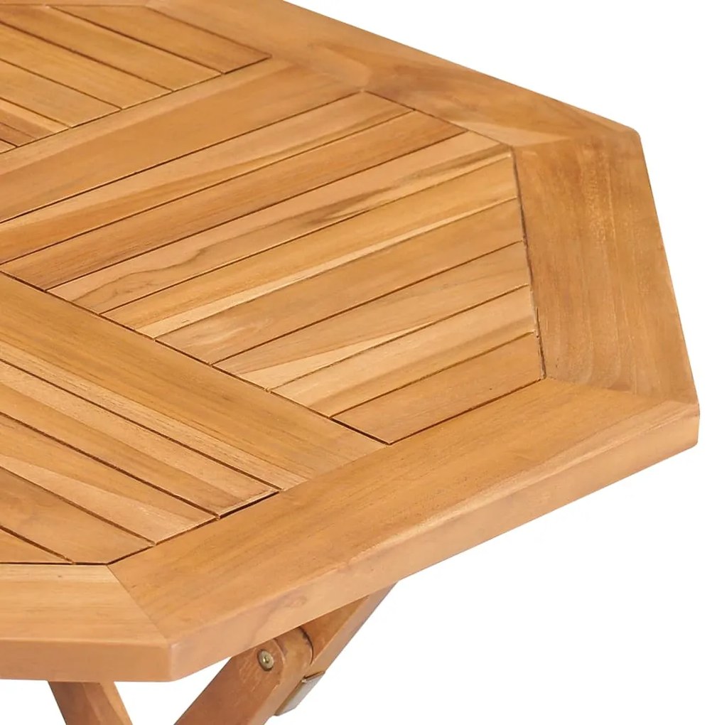 5 pcs conjunto de jantar p/ jardim madeira de teca maciça