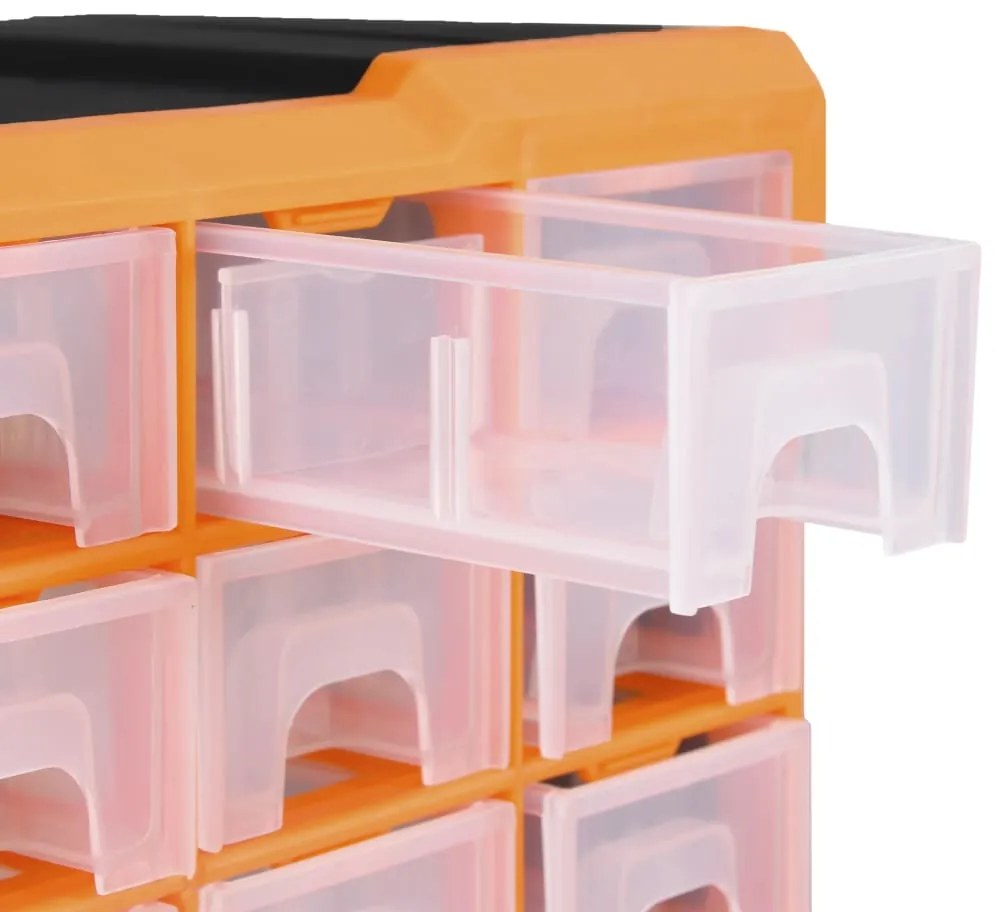 Caixa organizadora com 38 gavetas 52x16x37,5 cm