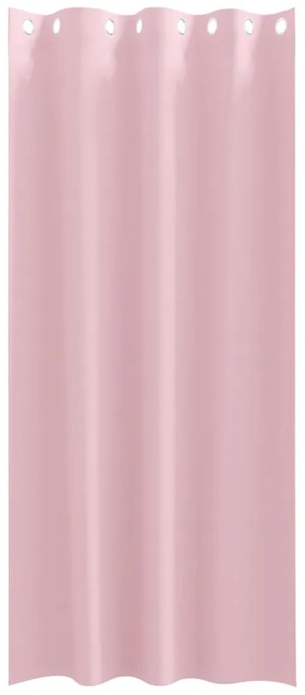 Cortinas com cortinas 2 pcs Rosa Bebê 260 x 140 cm Poliéster