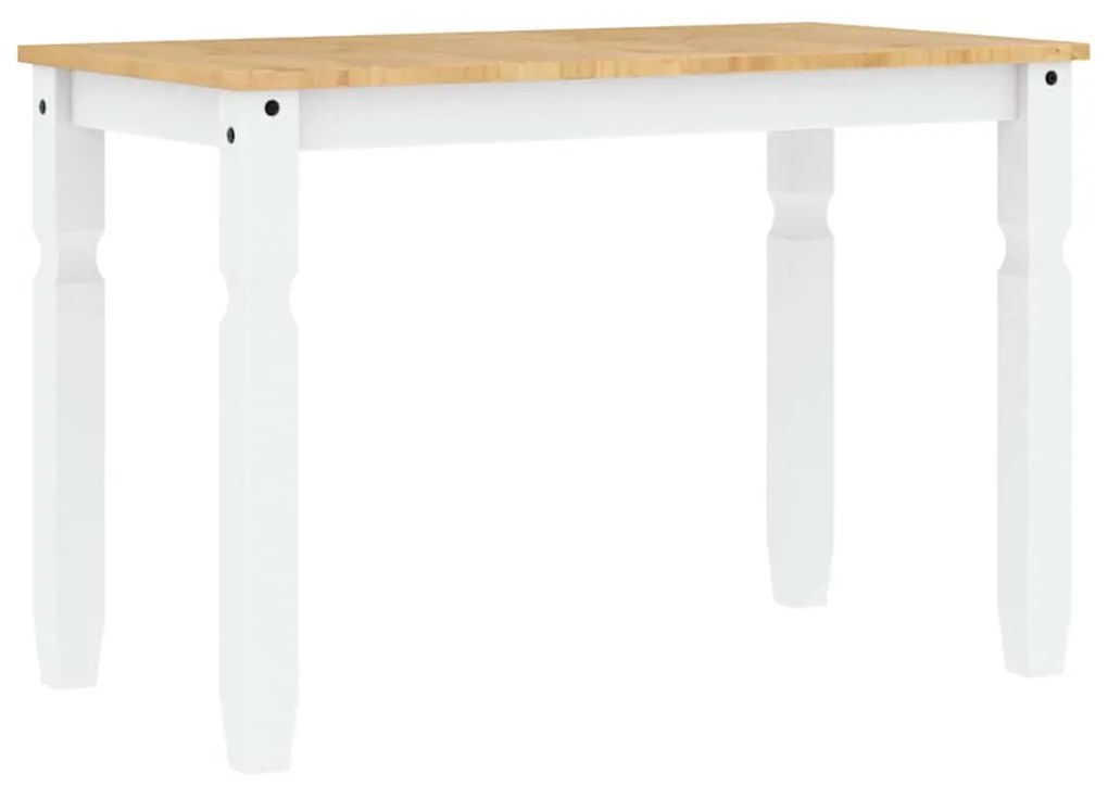 3 pcs conjunto de jantar Panama madeira pinho maciça branco