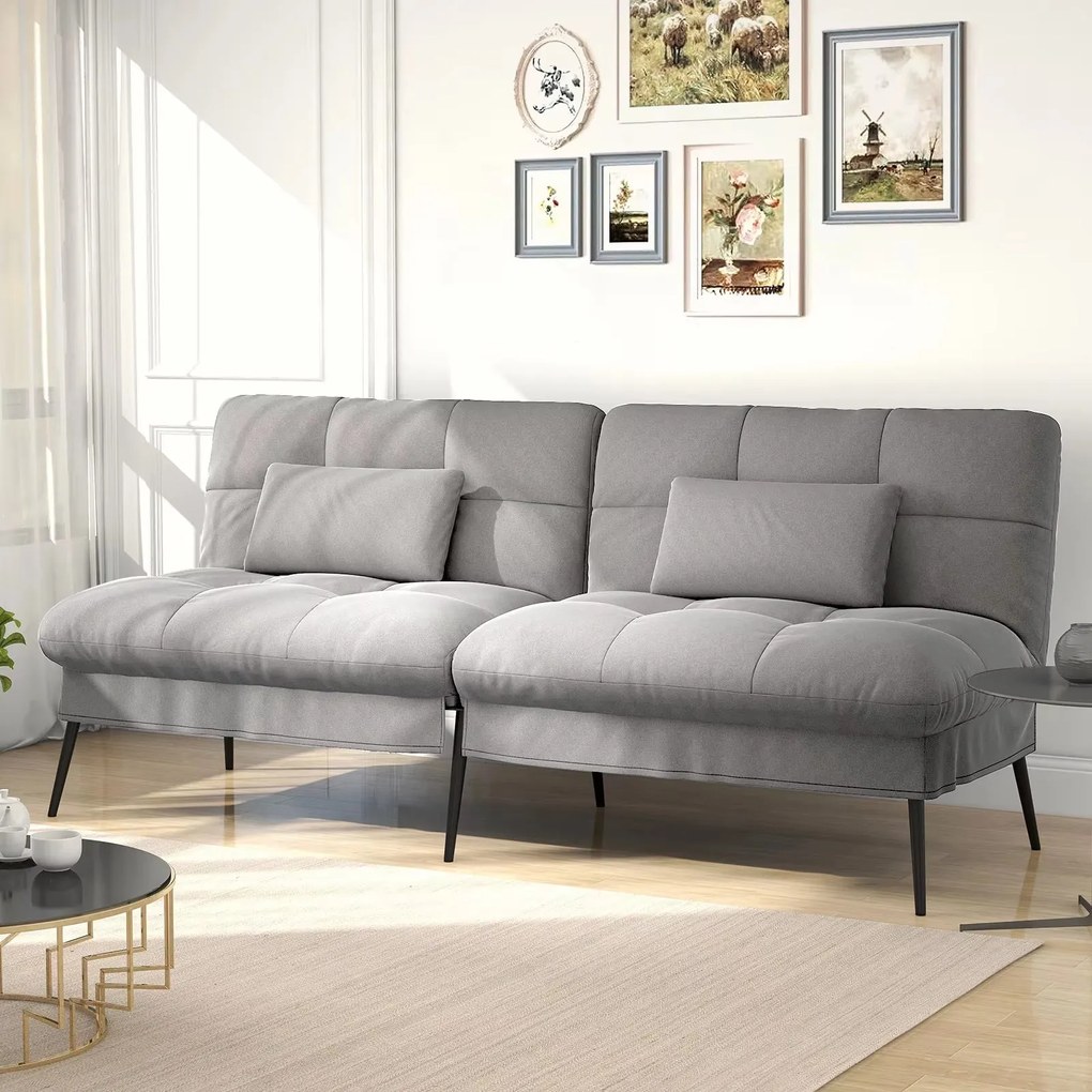 Sofá-Cama Reclinável com Capa Dobrável – Loulé – 3 Lugares – Tecido Ci