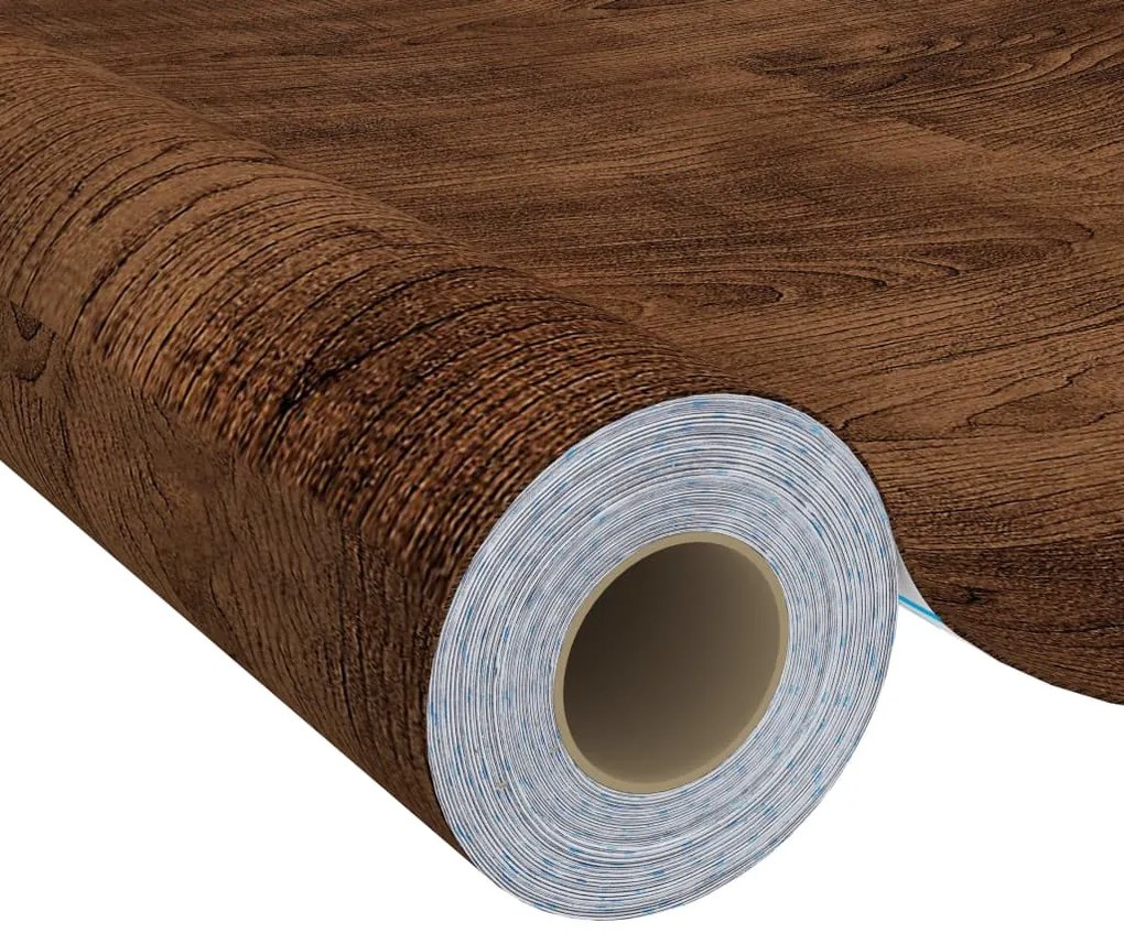 Autocolante para móveis 500x90 cm PVC cor carvalho escuro