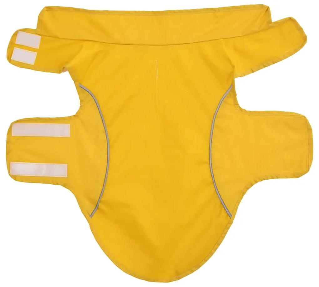 Capa de chuva para cães com tiras reflectoras amarelo XS