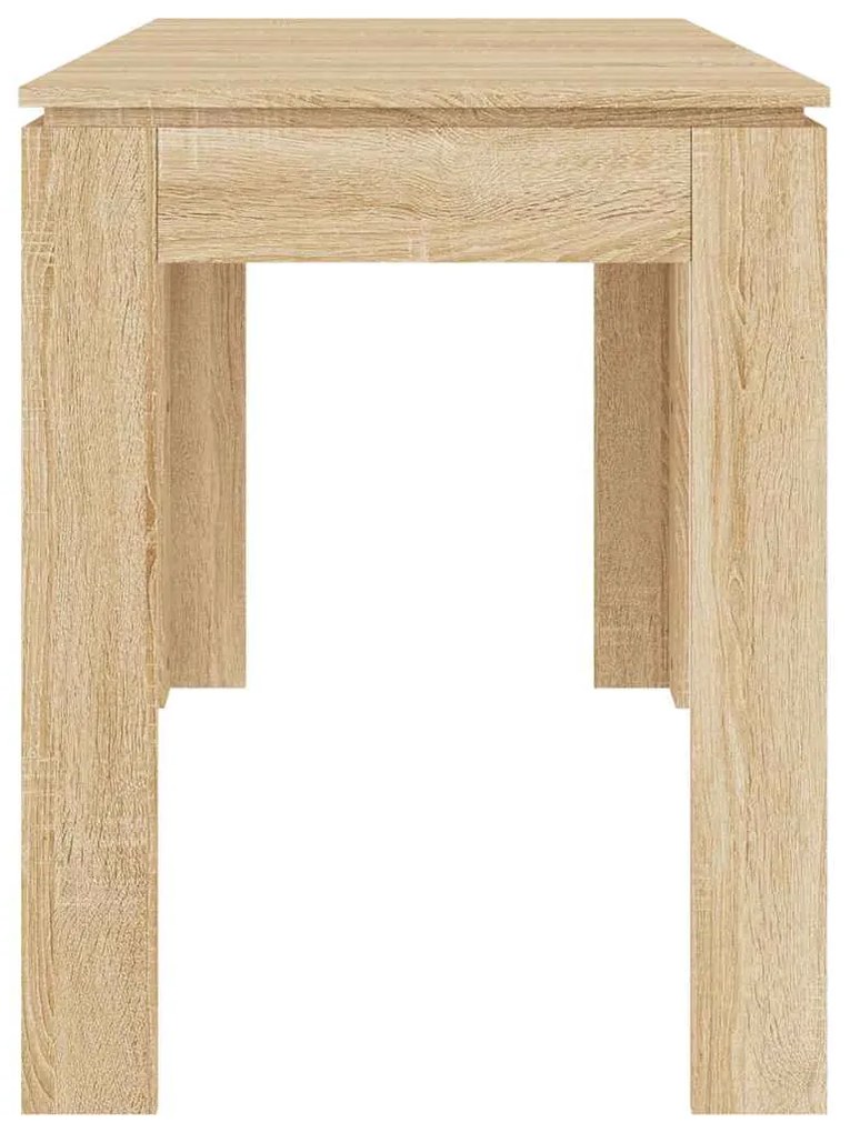 Mesa de jantar 120x60x76 cm contraplacado carvalho sonoma