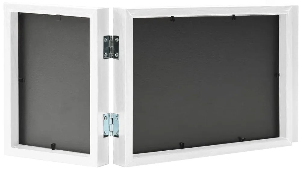 Moldura com três dobras 22x15 cm+2x(10x15 cm) branco