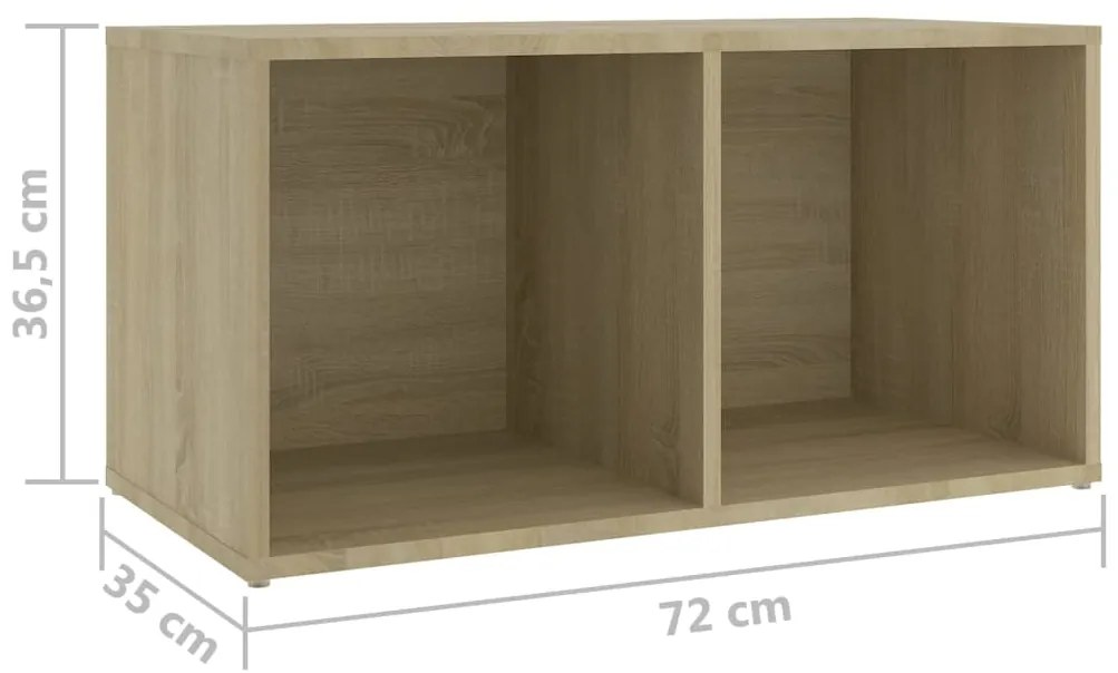 3 pcs conjunto móveis de TV derivados madeira carvalho sonoma