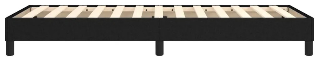Estrutura de cama sem colchão 90x190 cm tecido preto