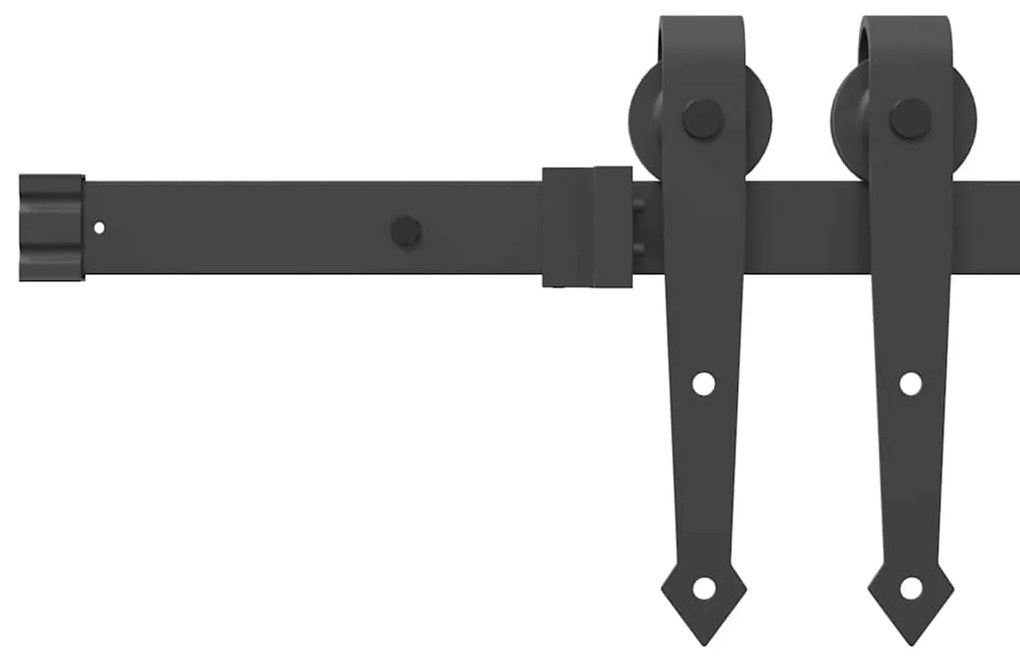 Conjunto de Porta Deslizante vidaXL com Conjunto de Ferragens 83x232 c