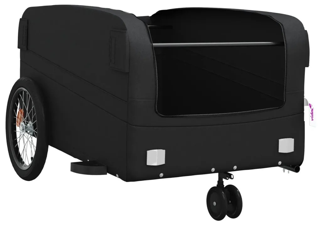 Reboque para bicicleta 45 kg ferro preto