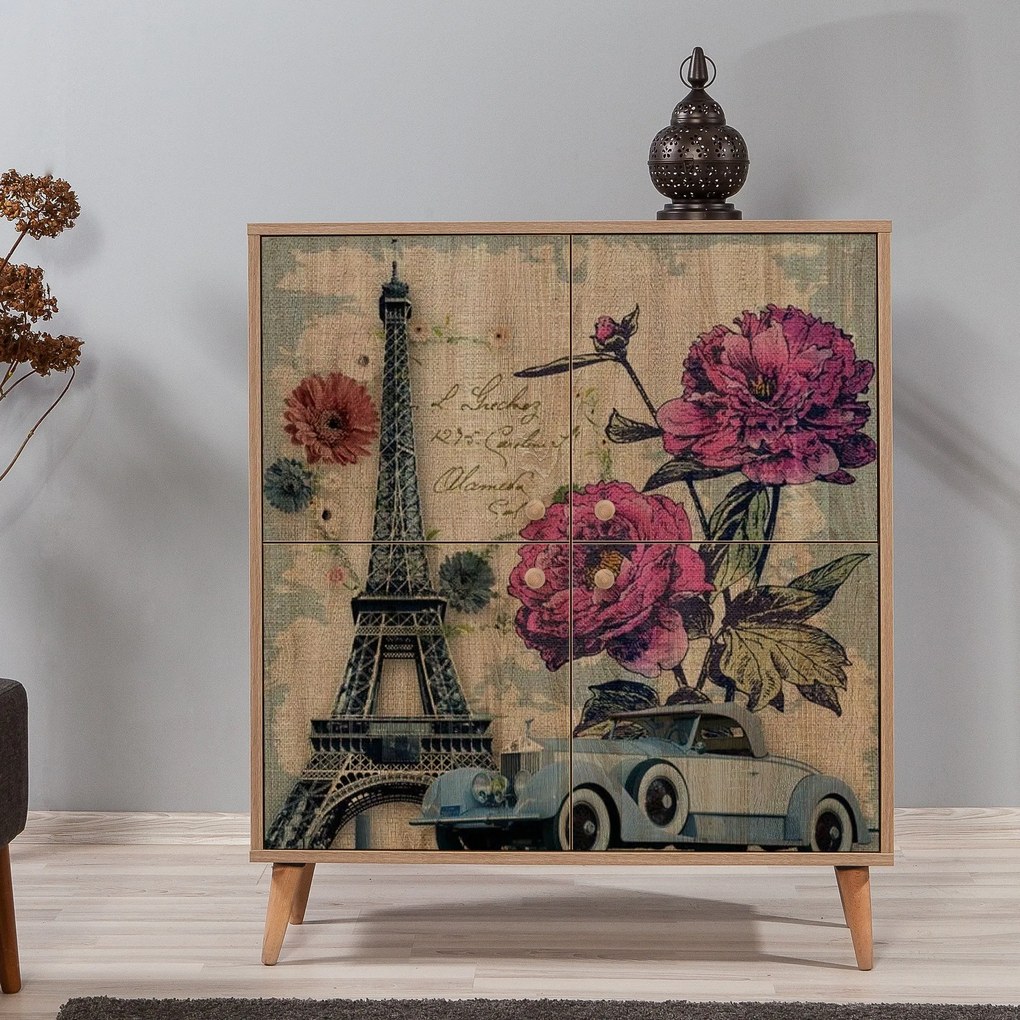Armário Multiusos Multilux – Carvalho Sonoma – 95 cm x 111 cm x 36 cm