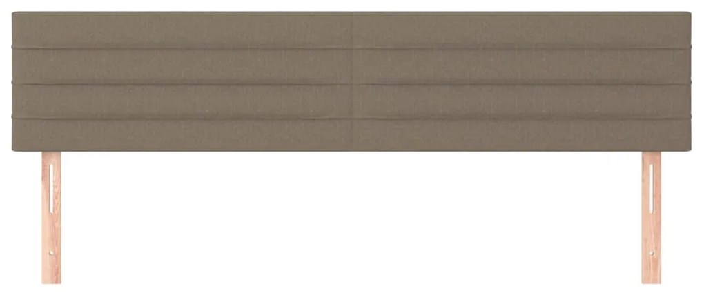 Cabeceira cama 2 pcs tecido 90x5x78/88 cm cinzento-acastanhado
