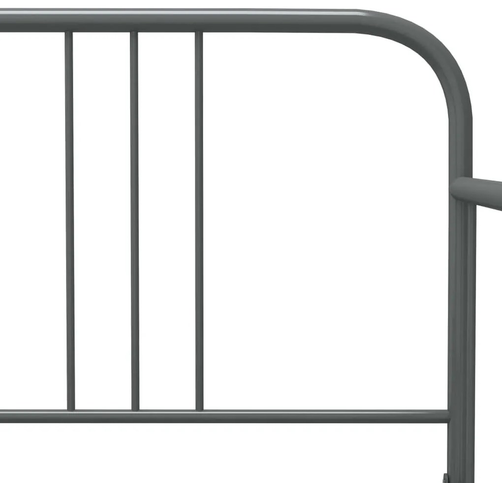 Estrutura sofá-cama de puxar 90x200 cm metal cinzento