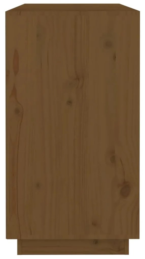 Aparador 100x40x75 cm madeira de pinho maciça castanho mel