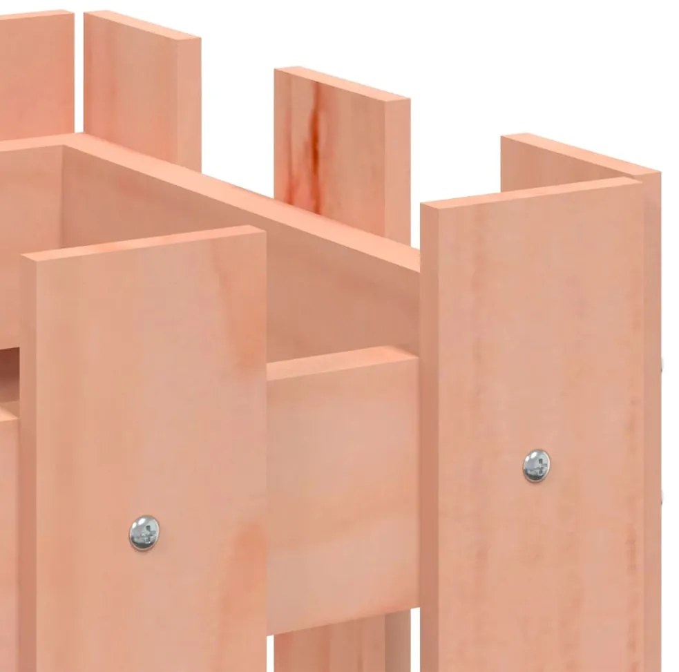 Canteiro elevado c/ design cerca 100x30x30 cm madeira douglas