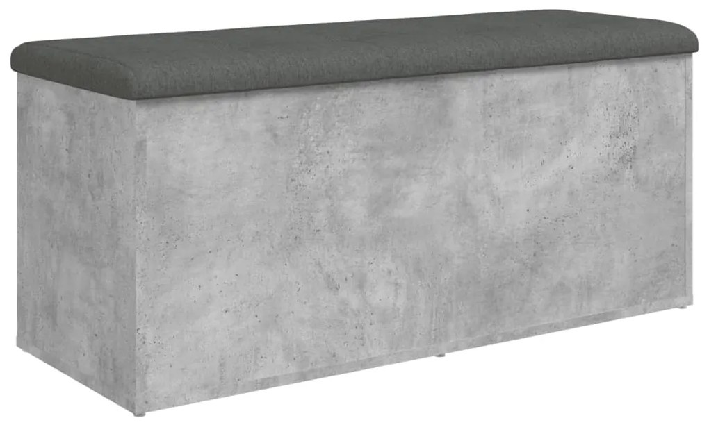 Banco de arrumação 102x42x45 cm derivados madeira cinza cimento