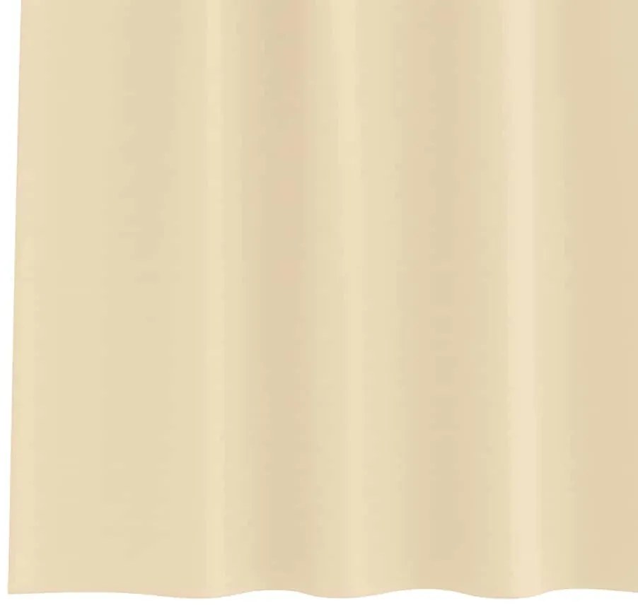 Cortinas com cortinas 2 pcs Creme 260 x 140 cm Poliéster