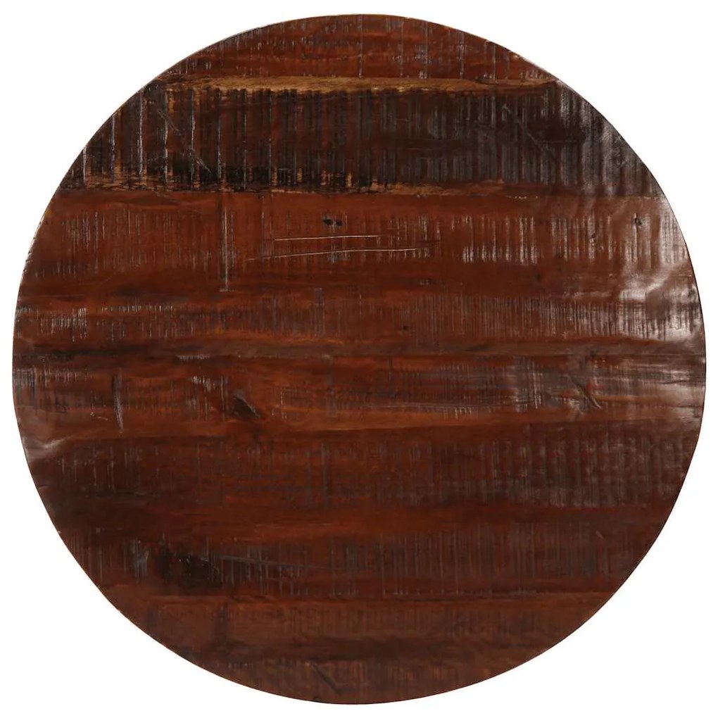 Tampo de mesa redondo Ø70x2,5cm madeira recuperada maciça