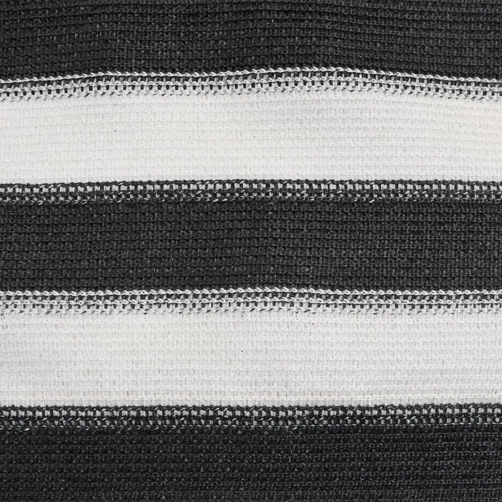 Rede de privacidade PEAD 195 g/m² 1,8x25 m antracite e branco
