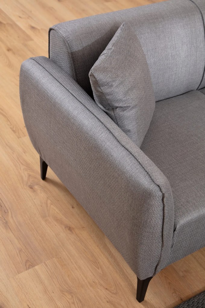 Sofá de 3 Lugares Belissimo – Cinzento – 220x67x95 cm