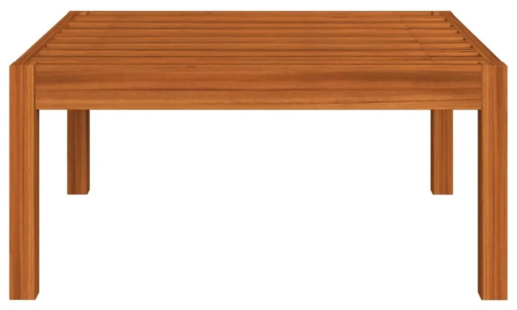 4 pcs conjunto lounge jardim c/ almofadões acácia maciça creme