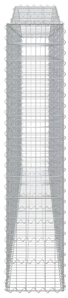 Cestos gabião arqueados 6pcs 400x30x140/160cm ferro galvanizado