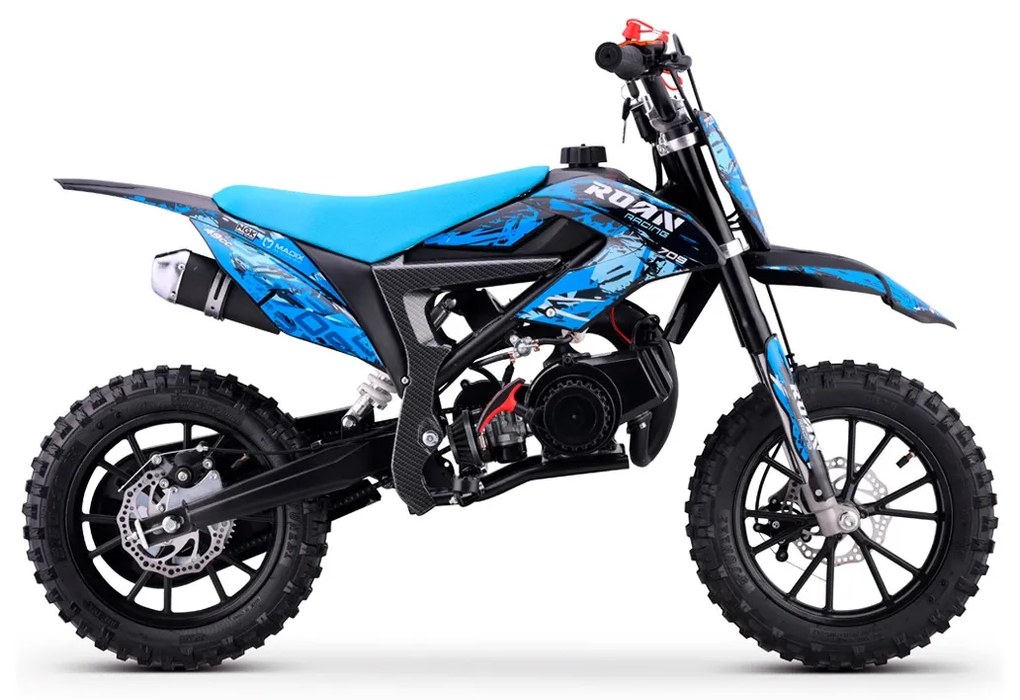 MINI MOTO PARA CRIANÇAS MiniCross Roan 709 gasolina 49cc 4.5CV AZUL
