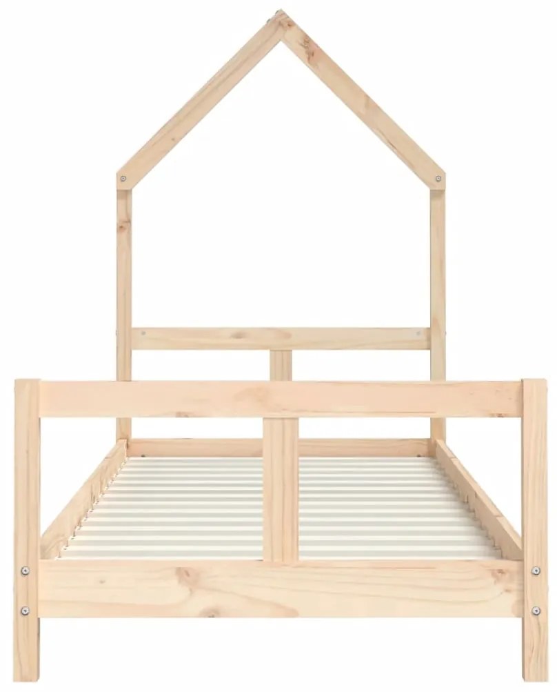 Estrutura de cama infantil 80x200 cm madeira de pinho maciça