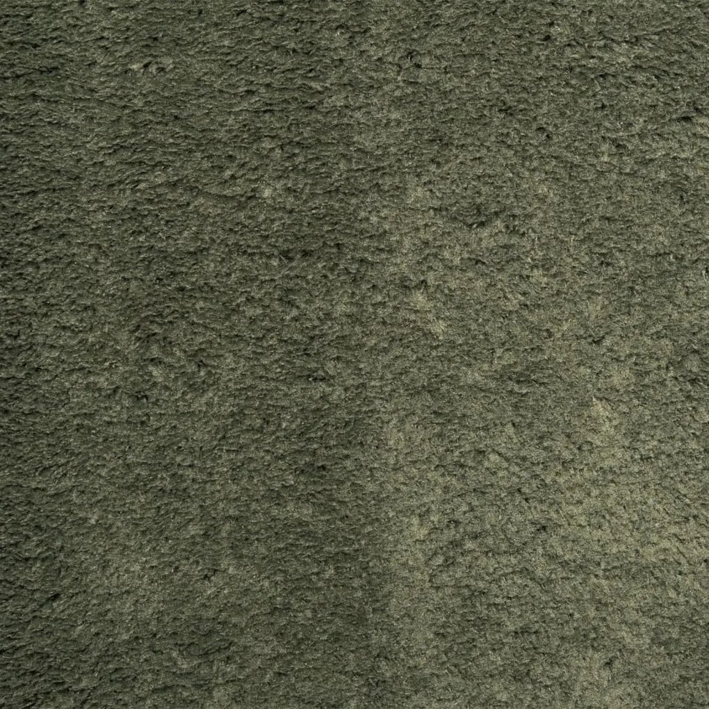 Tapete pelo curto macio lavável HUARTE 100x200cm verde-floresta