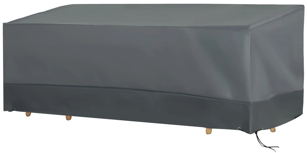Capa Protetora para Móveis de Jardim Tecido Oxford 600D Impermeável Cobertura de Móveis Mesas Cadeiras Sofá de Exterior com Corda e Fivela 190,5x72x76