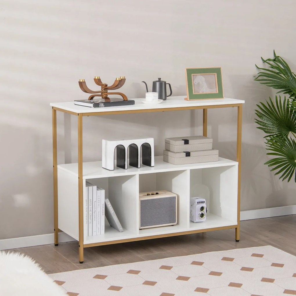 Aparador Mealhada com 3 Compartimentos Abertos – 110x42,5x88 cm – Bran