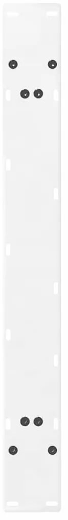 Pés para mesa de jantar em formato A, 2 peças, branco, 90x (72-73) cm,